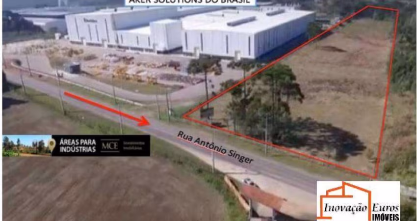 Terreno comercial à venda na Rua Antônio Singer, 3411, Campo Largo da Roseira, São José dos Pinhais