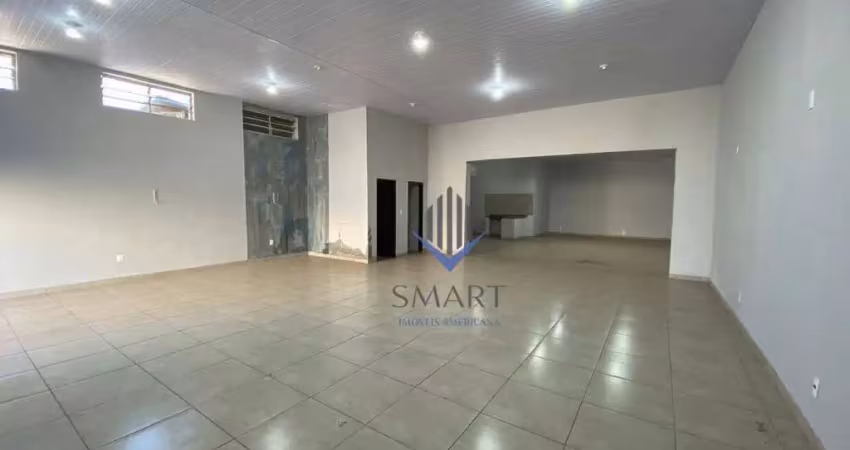 Salão para alugar, 186 m² por r$ 3.701,67/mês - vila santa catarina - americana/sp