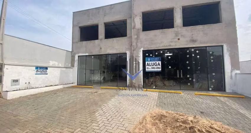 Salão para alugar, 150 m² por r$ 3.924,00/mês - parque residencial jaguari - americana/sp