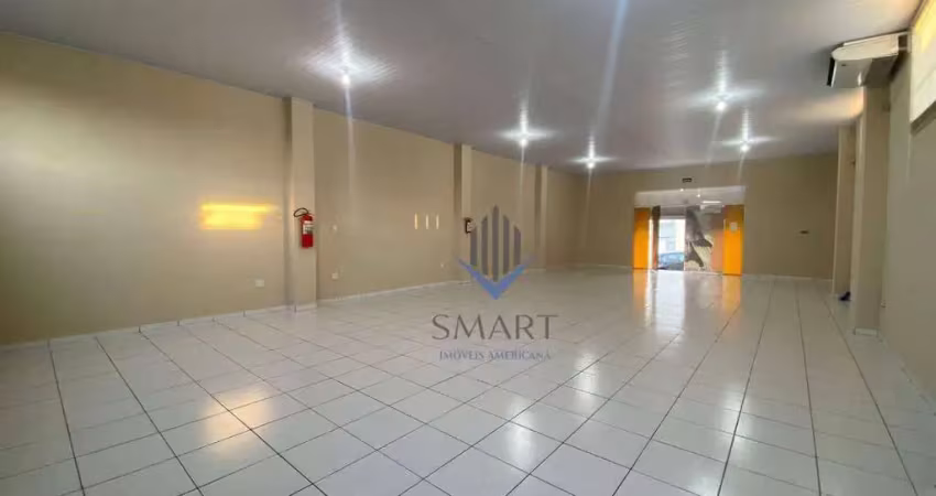 Salão para alugar, 150 m² por r$ 3.749,00/mês - jardim primavera - americana/sp