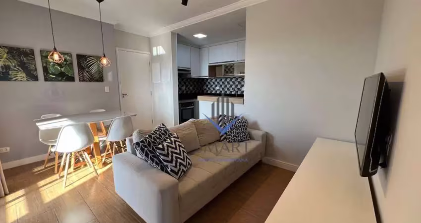Apartamento com 2 dormitórios para alugar, 70 m² por r$ 4.600/mês - jardim ipiranga - americana/sp