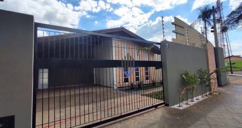 Casa com 4 dormitórios para alugar, 216 m² por r$ 6.042/mês - chácara machadinho ii - americana/sp