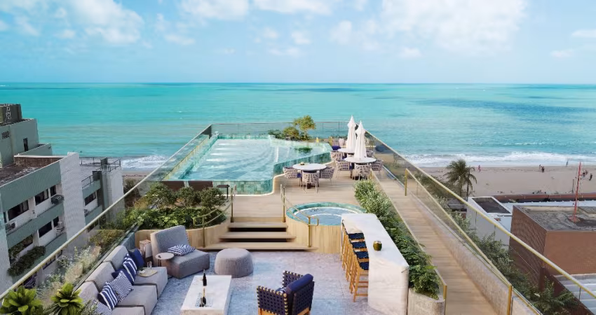FLAT DE 22 Á 40 METROS BEIRA MAR DE MANAÍRA