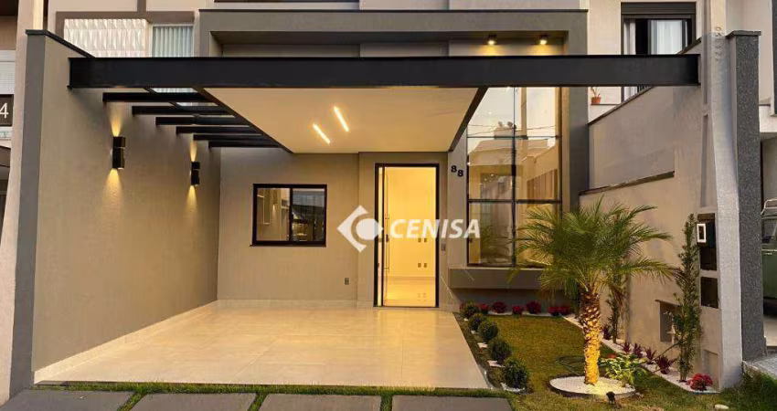 Casa com 3 à venda, 125 m² - Condomínio Vila Ytu - Indaiatuba/SP