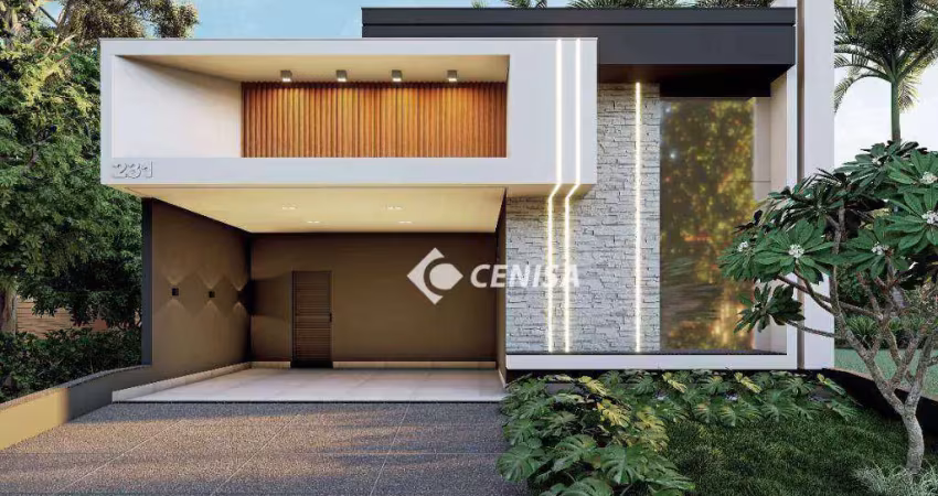 Casa com 3 suítes à venda, 202 m² - condomínio park gran reserve - indaiatuba/sp