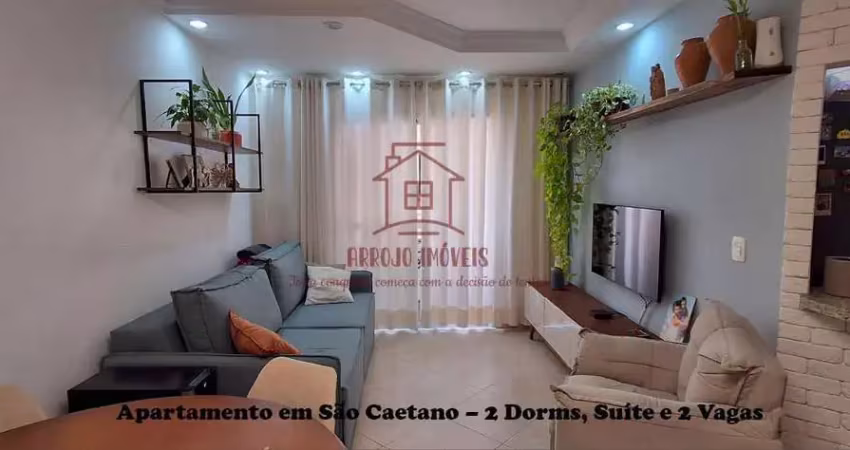 Apartamento para venda em são caetano do sul, olímpico, 2 dormitórios, 1 suíte, 1 banheiro, 2 vagas