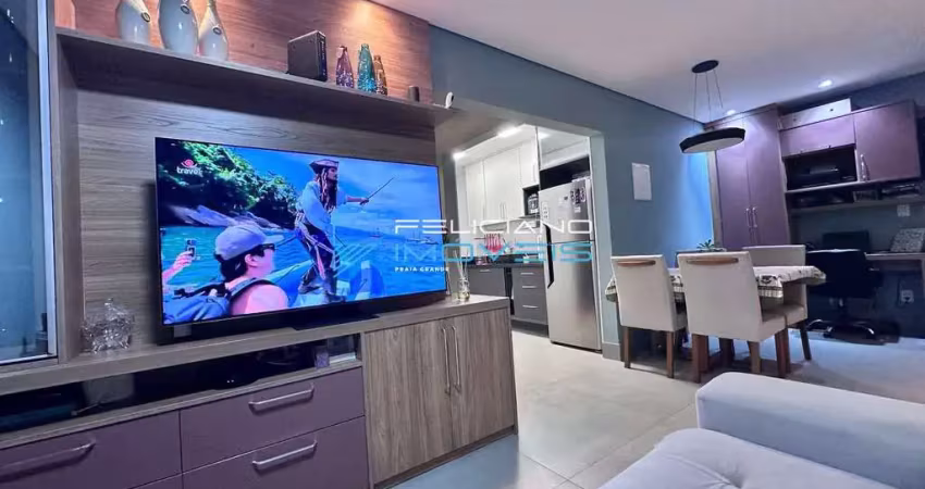 Apartamento com 1 dorm, guilhermina, praia grande - r$ 450 mil, cod: 4791