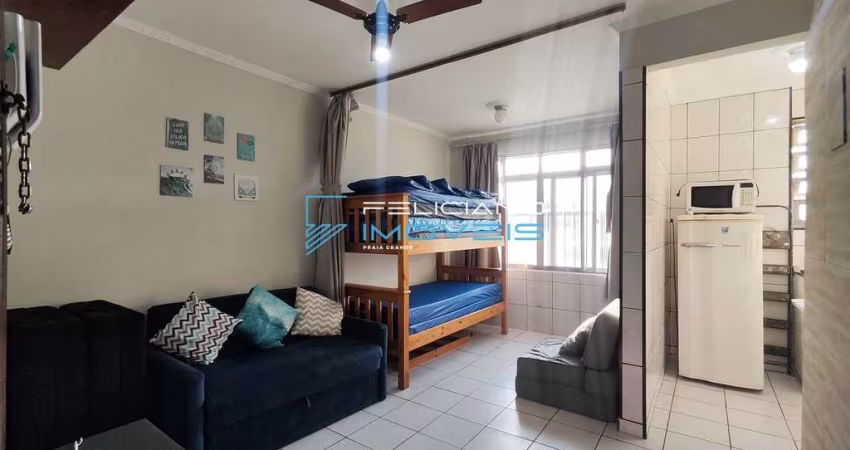 Kitnet com 1 quarto, Canto do Forte, Praia Grande - R$ 170 mil, Cod: 5147