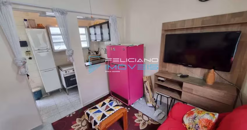 Kitnet com 1 quarto, real, praia grande - r$ 169 mil, cod: 6161