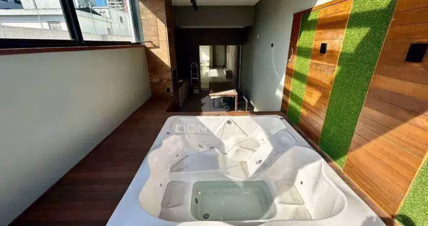 Cobertura exclusiva à venda a 100m do mar no bairro pompeia - santos, sp