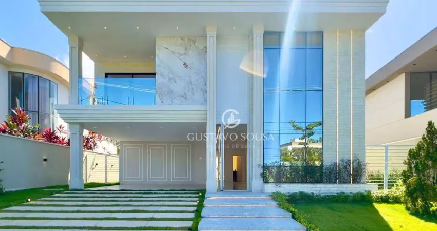 Casa neoclássica, com 5 dormitórios à venda, 368 m² por r$ 3.800.000 - cidade alpha residencial ceará - eusébio/ce