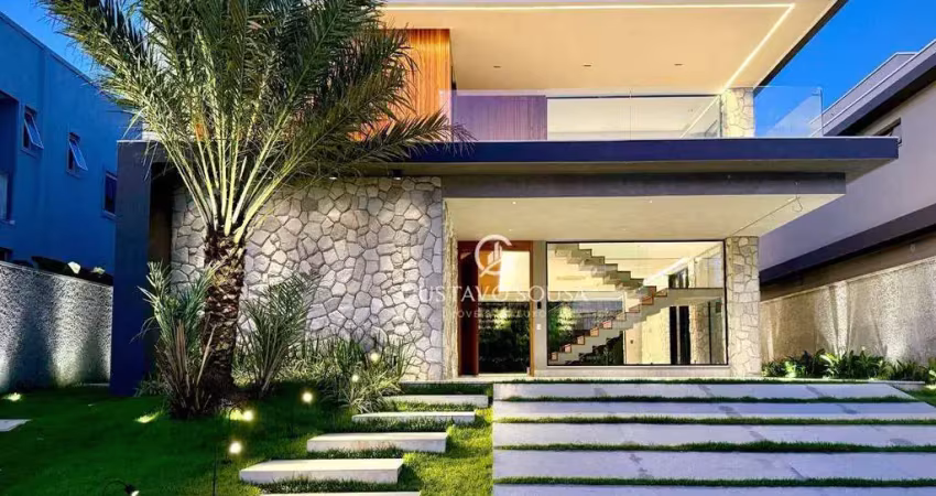 Casa no alphaville eusébio com 5 dormitórios à venda, 380 m² por r$ 4.800.000