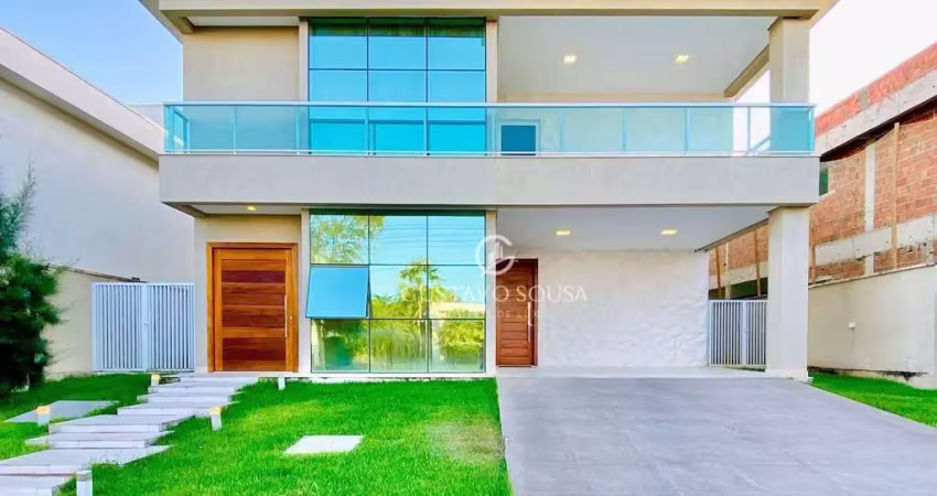 Casa com 5 dormitórios para alugar, 380 m² por r$ 17.000,00/mês - alphaville eusébio - eusébio/ce