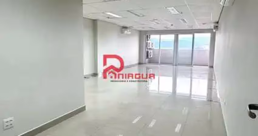 Sala comercial completa impecável, santos - tribuna square