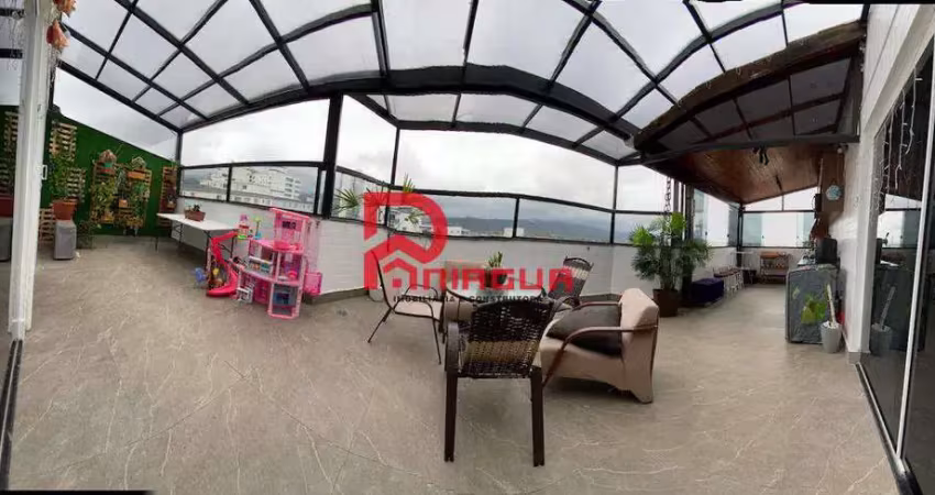 Cobertura com 3 quartos, caiçara, praia grande - r$ 760 mil, cod: 6974