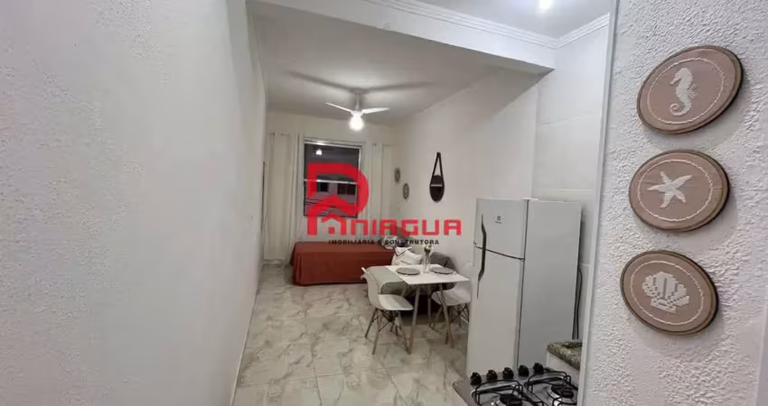Kitnet com 1 quarto, aviação, praia grande - r$ 215 mil, cod: 7497
