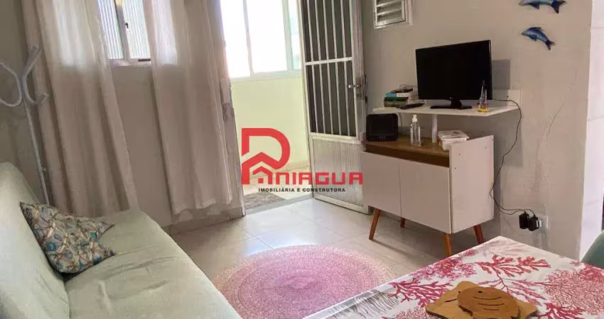 Apartamento com 1 quarto, guilhermina, praia grande - r$ 250 mil, cod: 7573