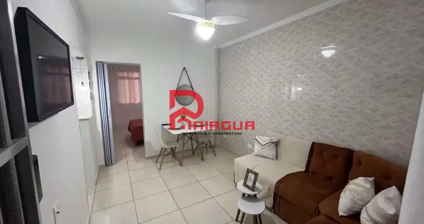 Apartamento com 1 quarto, guilhermina, praia grande - r$ 275 mil, cod: 7842