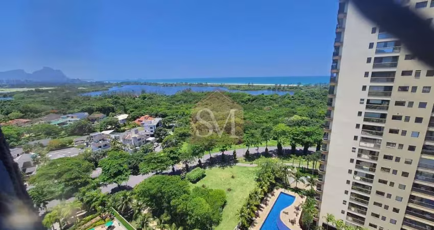 Apartamento na barra da tijuca, 3 quartos , 1 suíte, 100 m² , vista ara o mar, 2 vagas de garagem na escritura, andar alto , sol da manhã.