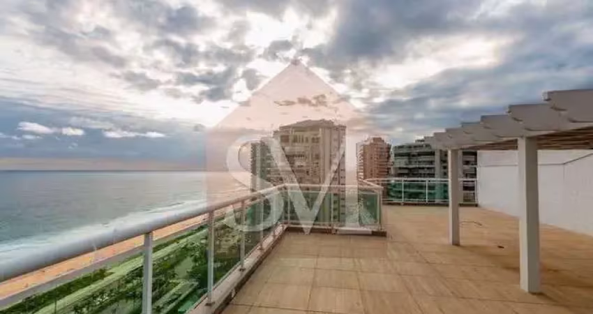 BARRA DA TIJUCA - COBERTURA TRIPLEX VISTA MAR COM 369M²