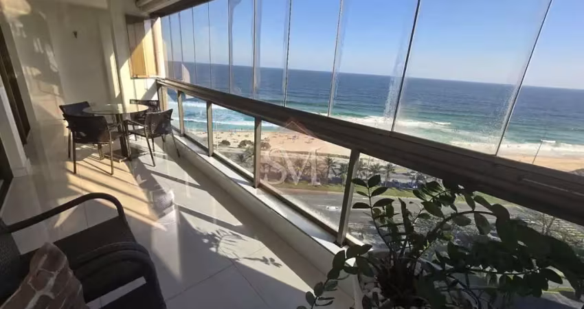 Apartamento à venda na barra da tijuca-rj: 4 quartos, 1 suíte, 2 salas, 3 banheiros, 2 vagas, 150m² frente mar!