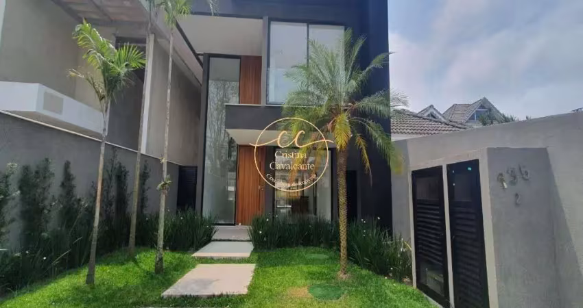 Barra/interlagos de itaúna - casa contemporânea triplex à venda com 4 suítes, 350 m², piscina e sotão