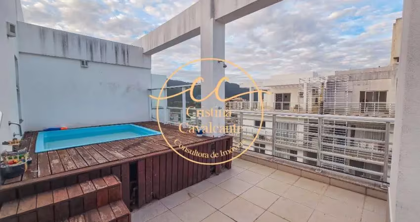 Recreio/Wonderful-Cobertura duplex à venda 3 quartos sendo 2 suítes, 186 m², 3 vagas, piscina