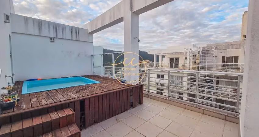 Recreio/wonderful-cobertura duplex à venda 3 quartos sendo 2 suítes, 186 m², 3 vagas, piscina