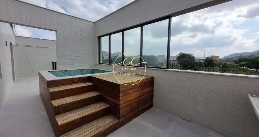 Cobertura de luxo à venda na barra da tijuca, rio de janeiro - 3 quartos, 3 suítes, varanda gourmet e piscina - imperdível!