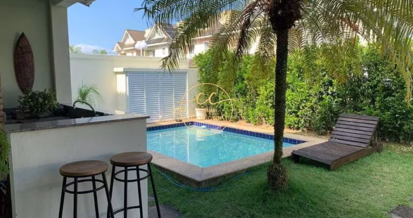 Recreio/quality ii- casa triplex à venda 4 quartos, 3 suítes, 200 m², 3 vagas, piscina e sótão