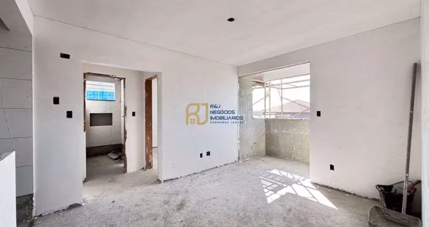 Apartamento à venda - 53m² - 2 quartos - sala com varanda - 1 vaga - copacabana