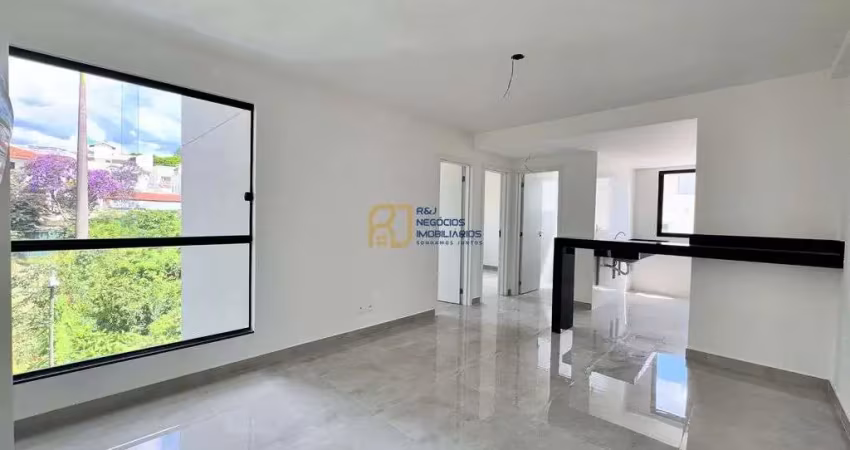 Apartamento à venda - 2 quartos - 1 vaga - elevador - jardins - santa amélia bh