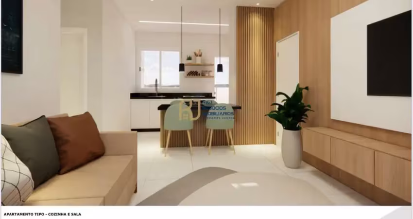 Apartamento à venda - 2 quartos sendo 1 suíte - 1 vaga - elevador - santa branca
