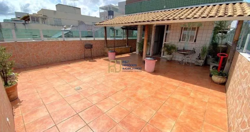 Cobertura à venda - 3 quartos sendo 1 com suíte - 2 salas - 2 vagas - itapoã bh