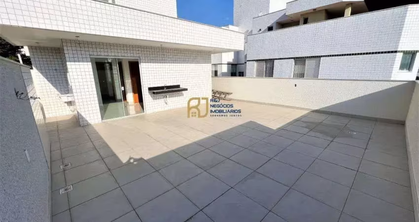 Cobertura à venda - 3 quartos 1 com suíte - 2 salas - 3 vagas - itapoã bh