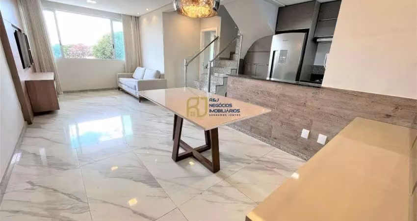 Cobertura semi mobiliada à venda - 3 quartos 1 suíte - 3 vagas - 160m² - itapoã