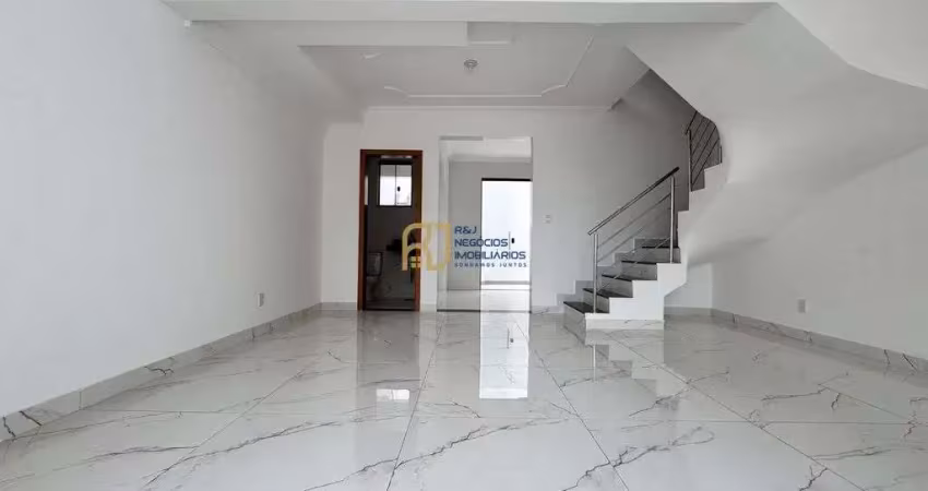 Casa geminada à venda - 3 quartos 1 com suíte e varanda - 2 vagas - santa amélia