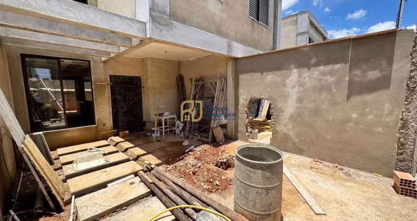 Casa geminada à venda - 3 quartos 1 com suíte - 1 vaga - santa rosa - pampulha