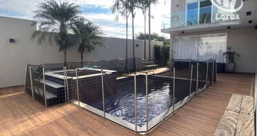Casa com 3 dormitórios à venda, 604 m² por r$ 4.500.000,00 - condomínio residencial lago da barra - jaguariúna/sp