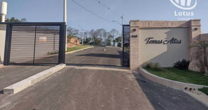 Terreno à venda Condomínio Terras Altas , 250 m² - Nova Jaguariúna III - Jaguariúna/SP