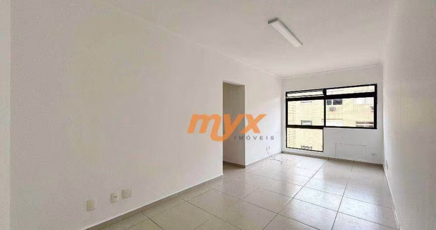Apartamento com 2 dormitórios para alugar, 101 m² por R$ 4.200,00/mês - Gonzaga - Santos/SP