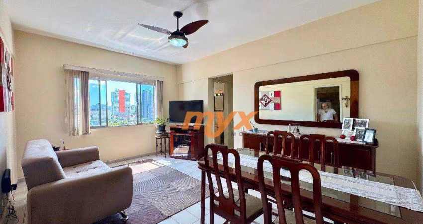 Apartamento com 2 dormitórios à venda, 111 m² - Campo Grande - Santos/SP