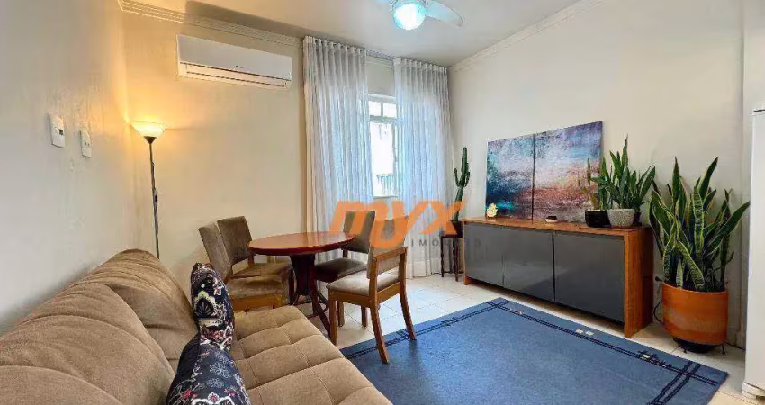 Apartamento com 1 dormitório à venda, 42 m² por R$ 410.000,00 - Boqueirão - Santos/SP