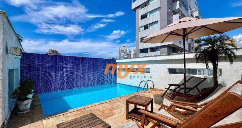 Cobertura com 2 dormitórios à venda, 197 m² por R$ 1.370.000,00 - Gonzaga - Santos/SP