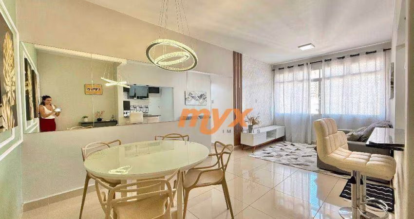 Apartamento com 2 dormitórios para alugar, 86 m² por R$ 5.500,00/mês - Boqueirão - Santos/SP