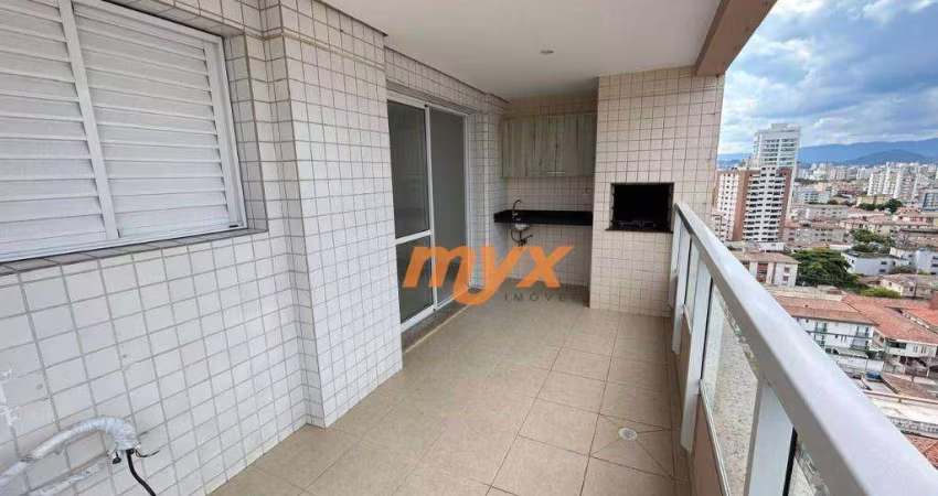 Apartamento com 3 dormitórios para alugar, 92 m² - Ponta da Praia - Santos/SP