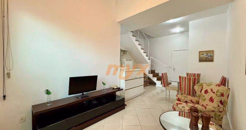 Loft com 2 dormitórios para alugar, 70 m² - Gonzaga - Santos/SP