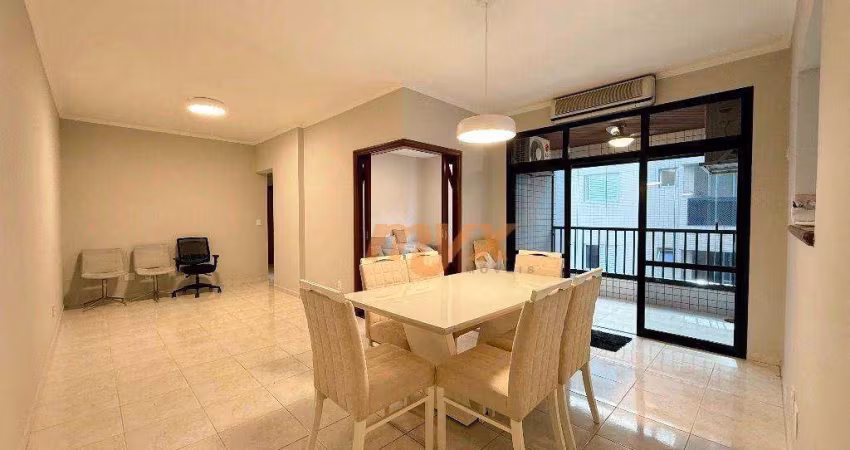 Apartamento com 3 dormitórios para alugar, 125 m² por R$ 5.000,00/mês - Pompéia - Santos/SP