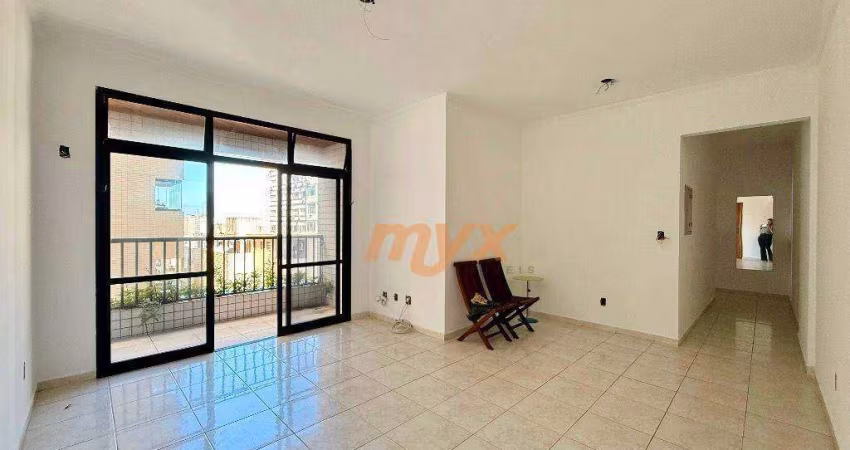 Apartamento com 2 dormitórios para alugar, 105 m² por R$ 3.800,00/mês - Pompéia - Santos/SP