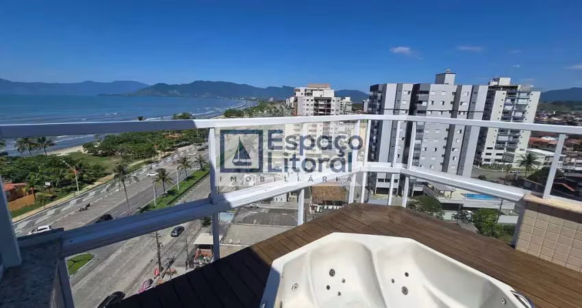Cobertura duplex para venda e locação, indaiá, caraguatatuba, sp
